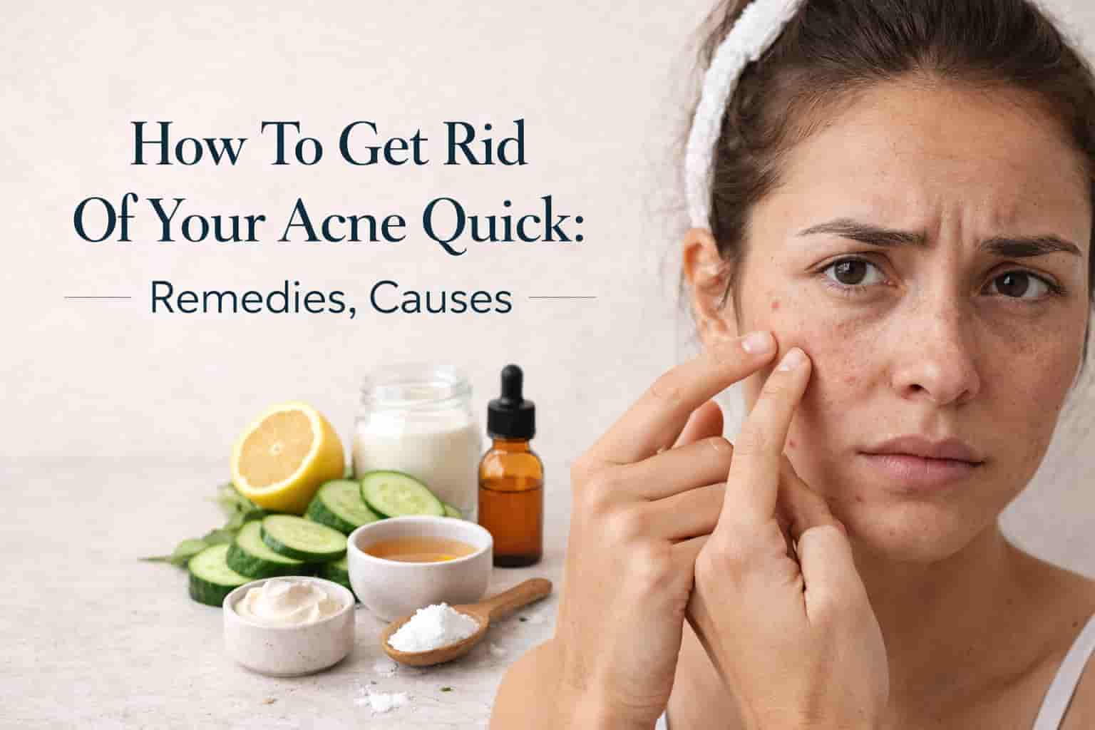 How To Get Rid Of Your Acne Quick : Remedies ,Causes