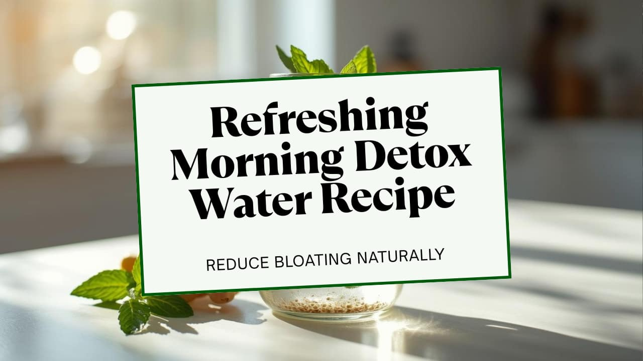 Morning Detox Water for a Flat Tummy